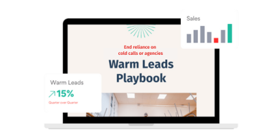 Replace cold calls or agencies with warm leads